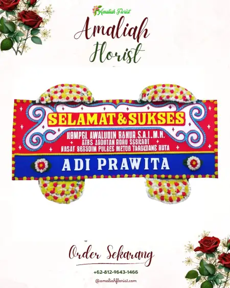 Papan Bunga Ucapan Selamat Kalibarumanis